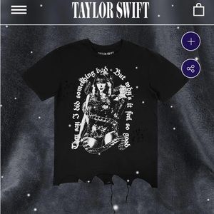 Taylor Swift They Say I Did Something Bad Whys It Feel So Good Destructed Tee XS